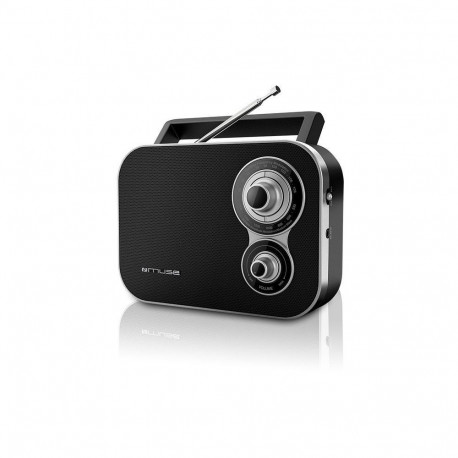 Muse M-051R Black, 2-band portable radio,