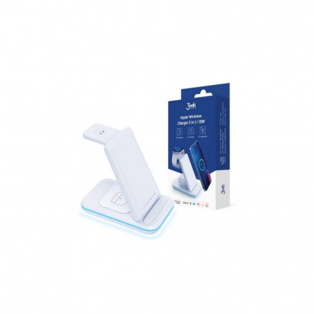 3MK Accessories Hyper Wireless Charger 3w1 15W White
