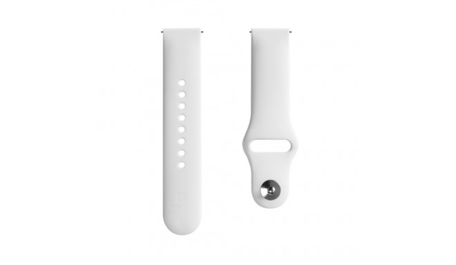 Evelatus 22mm Silicone Loop Watch Straps (S/M 110mm) White