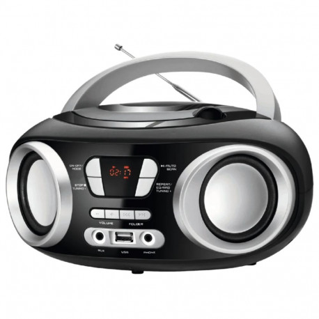 Manta MM9310BT CHILLI Bluetooth Boombox Radio, Black