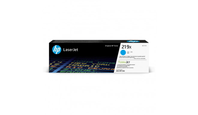 HP TerraJet original toner W2191X, HP 219X, cyan, 2500p, high capacity