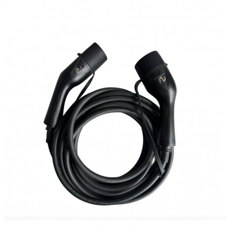EV Charge AUX325T2 Premium EU CE Universal Cable 22 KW 32A Type 2 to Type 2 5M Black