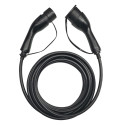 EV Charge AUX1675T2 Premium EU CE Universālais Kabelis 11 KW 16A Tips 2 uz Tips 2 7.5M Melns