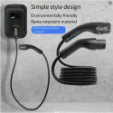 EV Charge AUX1675T2 Premium EU CE Universālais Kabelis 11 KW 16A Tips 2 uz Tips 2 7.5M Melns