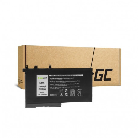 Battery - Green Cell 3DDDG 11.4V 33Wh Lithium-Ion for Dell Black