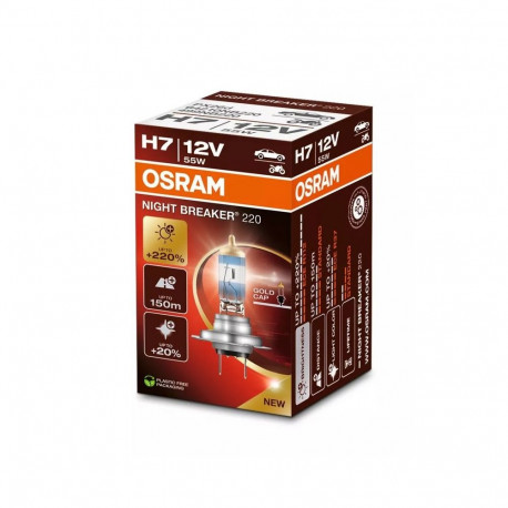 H7 12V 55W Night Breaker 220 +220% 1tk