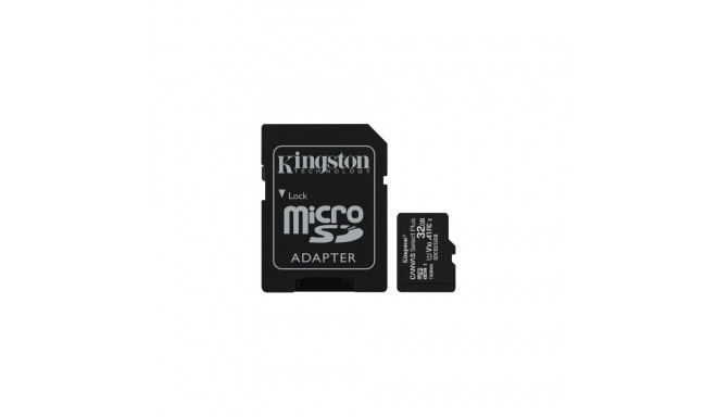 Kingston MicroSD Card Canvas Select Plus 32GB Class 10 UHS-I + Adapter Black EU (SDCS2/32GB)