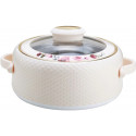 Nayasa casserole with glass lid Coral 2L, beige