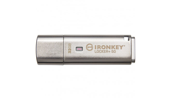 Kingston IronKey Locker+ 50 32GB USB 3.2 Gen 1 mälupulk krüpteerimisega