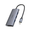 Choetech Adapter 7w1 Choetech HUB-M19 USB-C (silver)