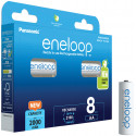 Panasonic eneloop rechargeable battery AA 2000 8BP (opened package)