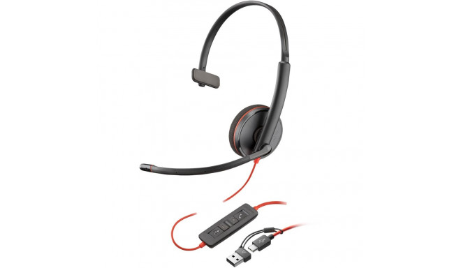 "HP Poly Blackwire C3210 USB-C/ A Mono"
