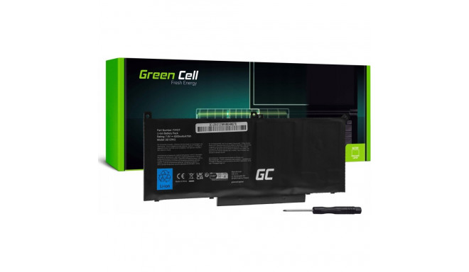 Green Cell GREEN CELL aku F3YGT Dell Latitude 7280 7290 7380 7490 jaoks 7.6V 6200mAh