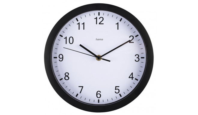 Hama Hama 00186338 Wall clock Pure 25cm Quiet Black