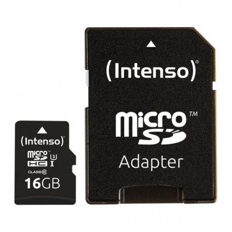 Intenso MEMORY MICRO SDHC 16GB C10/W/ADAPTER 3433470