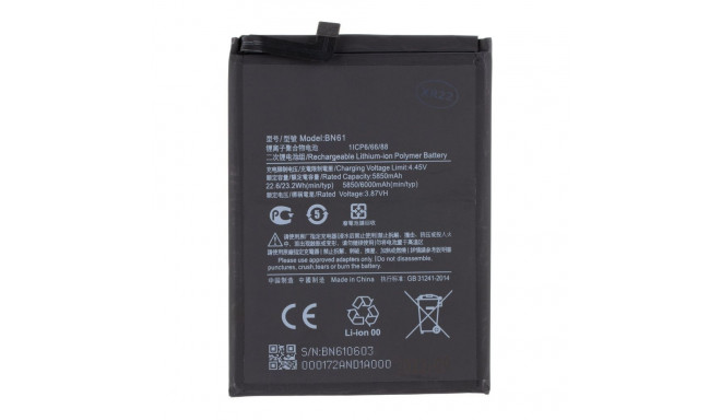 - BN61 Xiaomi Battery 6000mAh (OEM)