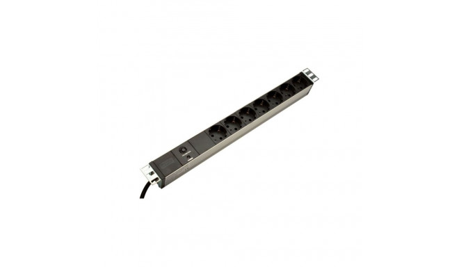 Digitus Aluminum outlet strip with overload protection | DN-95403 | Sockets quantity 7