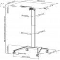 Maclean adjustable laptop desk MC-453 B