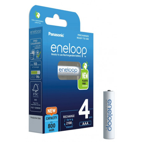 Panasonic eneloop aku AAA 800 4BP (avatud pakend)