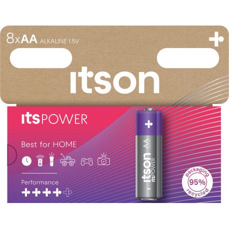 itson itsPOWER patarei Alkaline LR6IPO/8HH (avatud pakend)