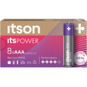 itson itsPOWER patarei Alkaline LR03IPO/8CB (avatud pakend)