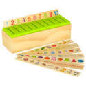 Puidust sorteerija puzzle sobitamine piltidega