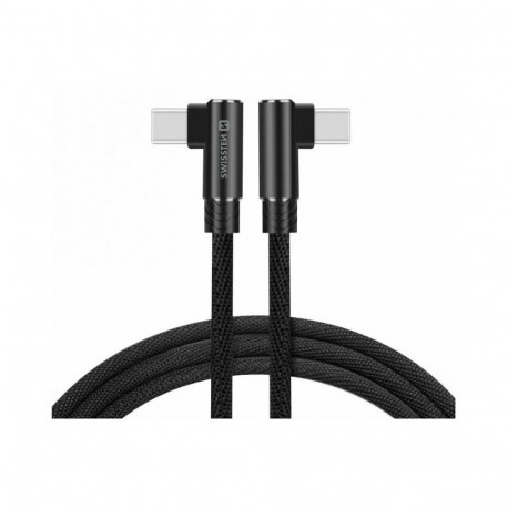 USB kaabel Swissten USB-C - USB-C, 1.2m, nurgaga