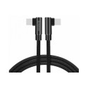 USB kaabel Swissten USB-C - USB-C, 1.2m, nurgaga