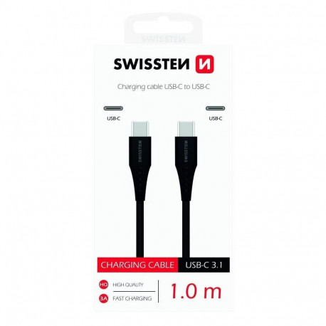 USB kaabel Swissten USB-C - USB-C, 1m