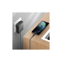 UNIQ Votre Slim laadija USB-C PD 18W MFI + USB-C-Lightning kaabel süsimust