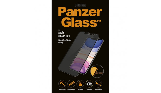 PanzerGlass E2E Super+ iPhone XR/11Case Friendly Privacy must