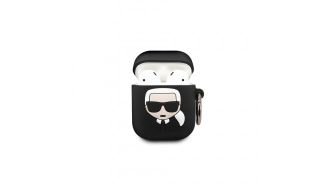 Karl Lagerfeld KLACCSILKHBK AirPods kate must silikoon Ikonik