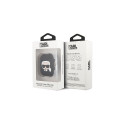 Karl Lagerfeld KLACCSILKHBK AirPodscover black Silicone Ikonik