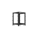 OPEN RACK 19" 15U 600X600-1100 ADJUSTABLE BLACK LANBERG