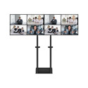 Neomounts Floor stand | ADM-875BL2 Dual screen adapter | Adjustable Height | 42-65 " | Maximum weigh