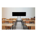 Neomounts põrandastend | ADM-875BL2 kahe ekraani adapter | reguleeritava kõrgusega | 42-65" | maksim