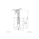 Neomounts FPMA-C020BLACK monitori/TV laemount reguleeritava kõrgusega, kallutatav, 10-40", maksimaal