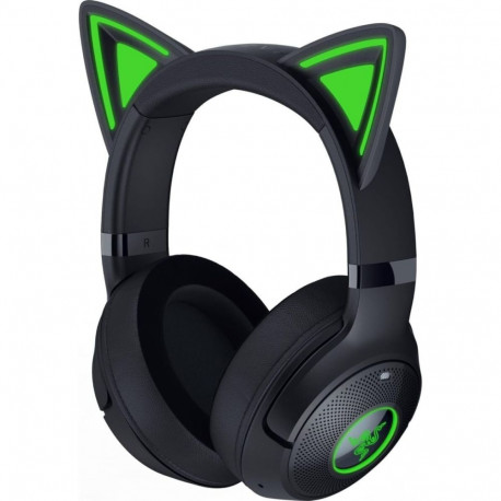 Razer Kraken Kitty V2 BT bluetooth ülepea mikrofon mürasummutav juhtmevaba must kõrvaklapid