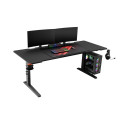 Genesis | Modular Gaming Desk | Holm 180 RGB | Anthracite Black