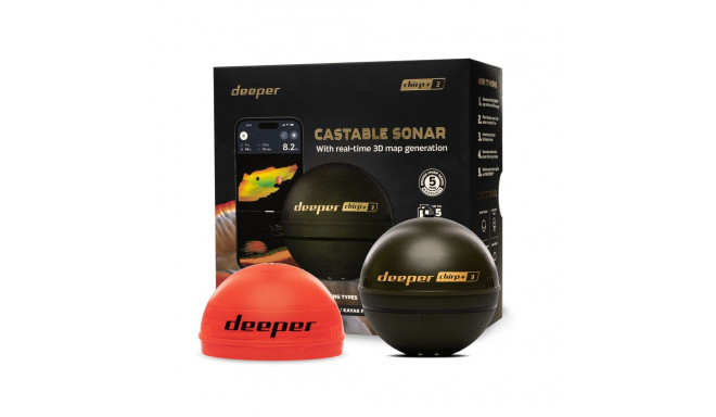 Deeper Smart Sonar Chirp+3 | Sonar | Wi-Fi | Brown Green