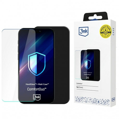 3MK ComfortDuo matt must komplekt Samsung Galaxy S25 Edge jaoks