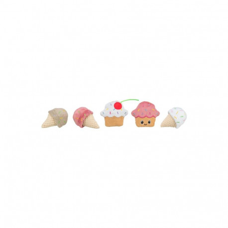 Cat toy - Trixie Ice cream and cupcake, plush, catnip, 7 cm, (36 pcs.)