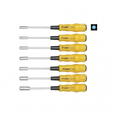 Šešiabriaunių atsuktuvų rinkinys 7vnt. Pro'sKit