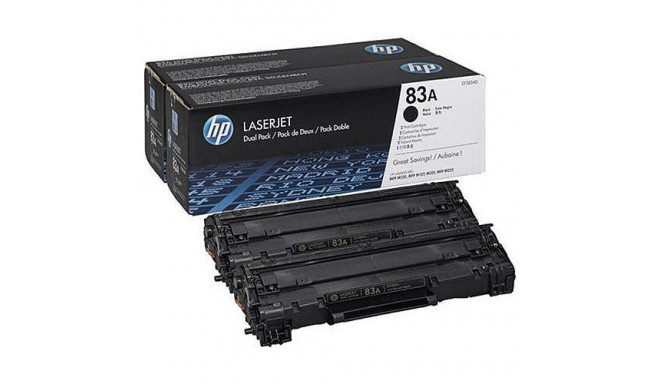 HP CF283AD BK (83A) 1500 lk 2-pakk OEM toonerikassett