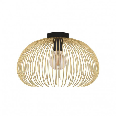 Ceiling lamp EGLO VENEZUELA, 1 x E27, max 40W, black/gold color, Ø38.5 x h25cm