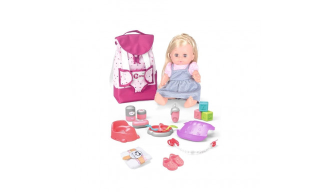 14IN DOLL BACKPACK SET WITH DRINK /PEE