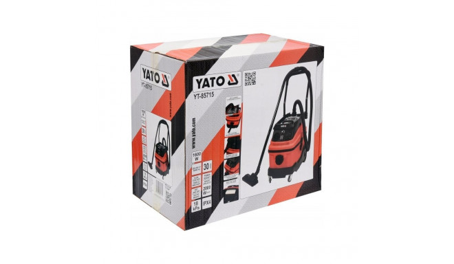 YT.WORKSHOP tolmuimeja 1600W / 30L manuaalne filtriloksutaja