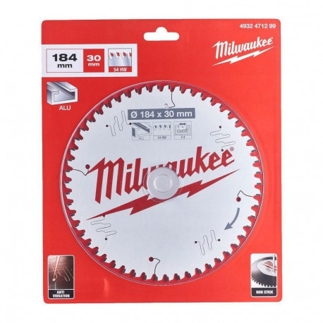 MILWAUKEE alumiinium ketassaag 184x30x2.4x54z CSB P W