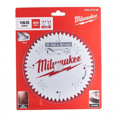 MILWAUKEE KETASSAAG 165x20x2.2x52z ALUMIINIUM