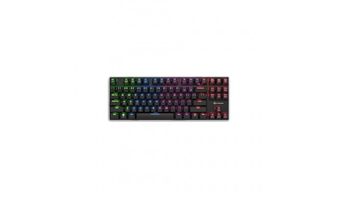 Sharkoon PureWriter TKL RGB US-Layout sinised lülitid
